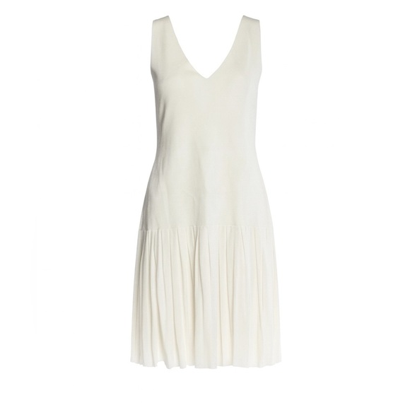 Ralph Lauren Collection White Mini Cocktail Dress Flare Drop Waist Runway 2012 S - Picture 13 of 13